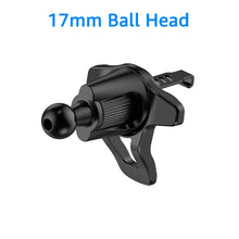 Car Phone Holder Accessories Universal 17mm Ball Head Base for Car Air Vent Clip Mobile Cellphone Support Stand Metal Hook