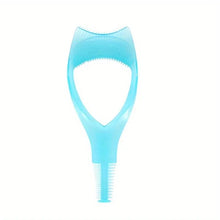 3 in 1 Mascara Applicator Template with Eyelash Curler Guard and Case, Eyeliner Holder, Eyelash Aid, Eyebrow Drawing Tool