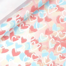 17" X 120" Wrapping Paper Roll Happy Birthday Printed Rainbow Heart Stone Design for Birthday Wedding Baby Shower