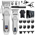 Cordless Hair Clipper and Trimmer Kit for Men with Titanium Blades, USB-C