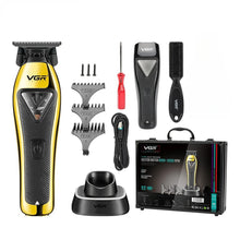 VGR Hair Trimmer Professional Hair Clipper Cordless Barber 10000 RPM Clipper Vector Motor Haircut Metal Trimmer for Men V-994