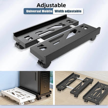 Adjustable Mobile CPU Stand Heavy-Duty PC Tower Stand With 4 Caster Wheels Ventilated Under Desk CPU Holder PC Floor Cart