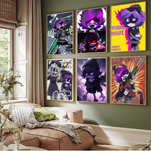 Retro Animation Wall Poster, Waterproof Adhesive Print for Home Room Decor