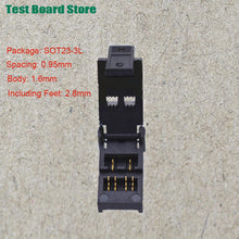 Test Board 1pcs SOT23-3 5 6L Gold-Plated Aging Seat With Plate Burning Socket Plastic Width 1.7/1.4 Straight Pin