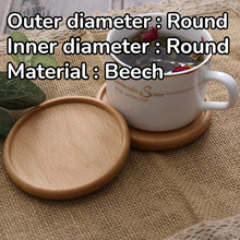 TIME OWNER Posavasos de madera de nogal y haya para té o café, manteles individuales decorativos, resistentes al calor, cuadrados, para bebidas, cuencos y teteras