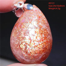 Natural Red Green Strawberry Quartz Arusha Orange Sunstone Pendant Necklace Women Men Jewelry Flash Fashion Stone Beads AAAAAA