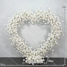 Red Heart-Shaped Artificial Rose Arrangement for Wedding and Proposal Decor - image 9
