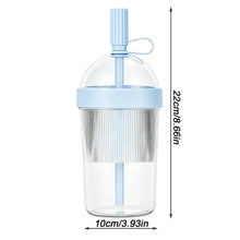1/2/3pcs Coffee Cup With Lid Reusable 17oz Drink Mug Cold Drink Tumbler Transparent Straw Cup Tea Milk Mug For Home Office Gym