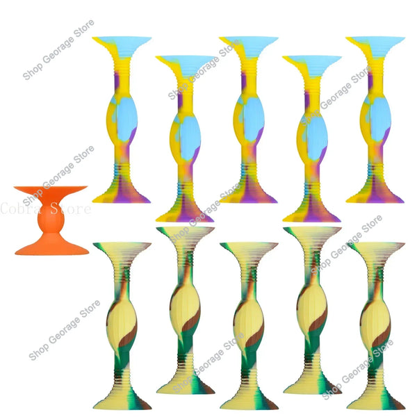 Popular Colorful 10pcs Suction Cup Soft Tip Dart Sets Pop Throwing Game Silicone Suction Darts for Indoor and Outdoor Sports