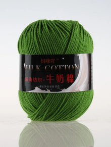 1Pc 50g Milk Cotton Knitting Yarn Crochet Yarn Hand Knitted Line DIY Knit Sweater Scarf Hat sock blanket amigurumi threads 120M