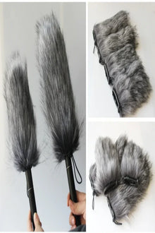 MF2 Furry Windscreen Wind Cover Microphone Windscreen Foam Cover 9-24cm for Mic Windproof Wind Screen Mic Windscreen