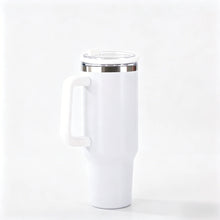 40oz 1200ML Insulated Tumbler W/Handle & Straw, Double Wall Thermal Cup, Travel Coffee Mug, Gift