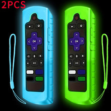 1/2/3 piece of luminous silicone universal remote control set with hanging rope suitable for TCL Hisense Roku TV remote control