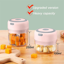 Electric Mini Garlic Chopper  Portable Cordless Vegetable Blender, Onion Mincer with USB Charging for Baby Food, Chili, Herbs