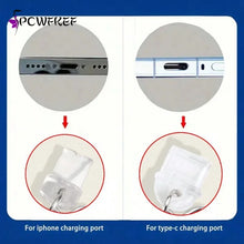 Sakura Flowers Phone Dust Plug Accessories Decoration Hanging Pendant For Phone Charging Port