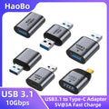 USB A to Type-C Adapter USB 3.1 OTG Adapter Mobile Phone Laptop Fast Charging Converter 10Gb Data Transfer Cable Connector