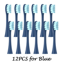 12PCS Vacuum Sealed Packed Replacement Brush Heads for Oclean X PRO/ Z1/ F1/ One/ Air 2 /SE Soft DuPont Deep Cleaning Nozzles