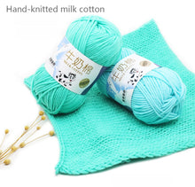 Hilo de algodón de leche de 50 g/set, línea de ganchillo, fibra de leche de 5 cabos de alta calidad, lana suave y cálida, para tejer a mano suéteres de bebé y bufandas (bricolaje)