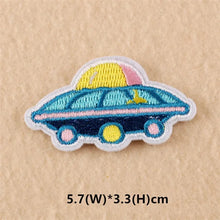 UFO Alien Rocket Space Patch for Clothing Punk Embroidered Patches On Clothes DIY Parches Applique