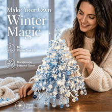 Handmade DIY Beaded Christmas Tree Making Kit Mini Crystal Bead Christmas Tree Desktop Decor Christmas DIY Craft Supplies Creati