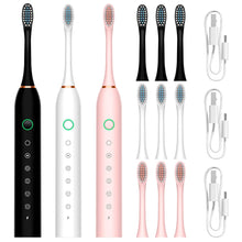 Tongwode USB Rechargeable Tooth Brush for Adult 6 Clean Modes Sonic Electric Toothbrush Washable Teeth Whitening and Cleanin