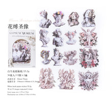 30 pcs/lot Gypsum Museum Kraft paper material sticker Pack Retro Art decorative hand tent collage Scrapbooking supplies