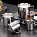 Vaso de acero inoxidable, taza de café portátil, taza de camping, taza de viaje, taza de metal para café, vaso para beber agua, taza para té con leche, vaso térmico, taza para agua