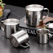 Vaso de acero inoxidable, taza de café portátil, taza de camping, taza de viaje, taza de metal para café, vaso para beber agua, taza para té con leche, vaso térmico, taza para agua