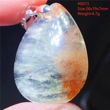 Natural Red Green Strawberry Quartz Arusha Orange Sunstone Pendant Necklace Women Men Jewelry Flash Fashion Stone Beads AAAAAA