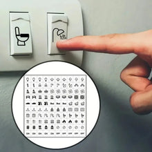 Clear Transparent Light Switchs Label Sticker Waterproof Switchs Panel Labels