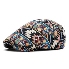 2024 Autumn and Winter Polyester Print Newsboy Caps Flat Peaked Cap Men and Women Painter Beret Hats 154
