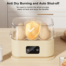 Egg Steamer Electric Egg Boiler 6 Eggs Capacity Electric Egg Steamer with Timer and Auto Shut-Off Electric Rapid Egg Cooker