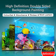 Fish Tank Background High-definition Image 3D Three-dimensional Wallpaper Background Painting Double-sided Aquarium Decoration