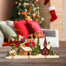 Christmas Village House Figurine Collection Xmas Decor Christmas Tabletop Decoration for Desk Bedroom Holiday Cabinet Party