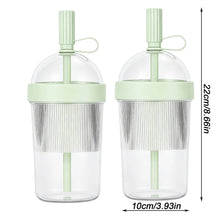 1/2/3pcs Coffee Cup With Lid Reusable 17oz Drink Mug Cold Drink Tumbler Transparent Straw Cup Tea Milk Mug For Home Office Gym