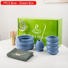 4/6/7PCS Japanese Matcha Set with Ceramic Bowl Bamboo Matcha Whisk and Tea Scoop for DIY Tea-making Tools Accessories