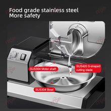 ITOP FC505 5.5L Commercial Food Chopper Adjustable Timer Copper Motor Ideal for Veggie & Meat Processing Vegetable/Meat Cutter
