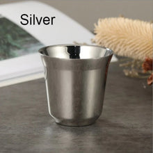 Verano Nuevo Vaso Sencillo de Fondo Plano de Acero Inoxidable, Vaso de Café en Cápsula de Doble Capa con Tanque Interior, Vaso de Agua de Color Sólido de Alta Calidad