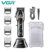 VGR 653 Barber Professional Hair Clipper Cordless Hair Trimmer Electric Haircut Machine Beard Trimmer For Men