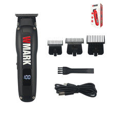 WMARK NG-1205 Hair Trimmer for Men DLC T-Blade 7000RPM LCD Display Finishing Machine Cordless Low Noise Professional Barber