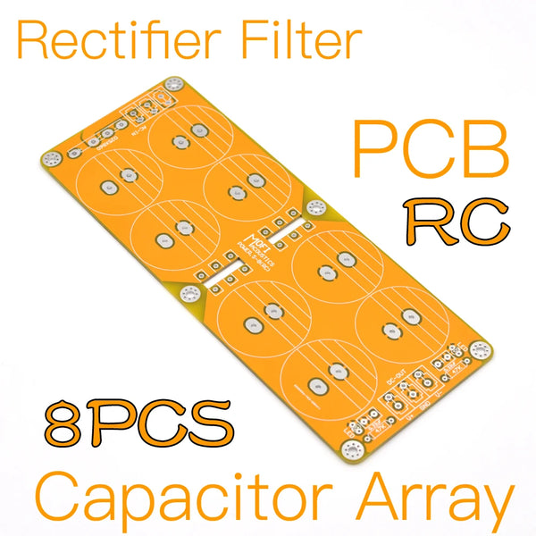 Rectifier Filter PCB with Capacitor Array, 8 Pcs CRC Board