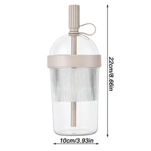 1/2/3pcs Coffee Cup With Lid Reusable 17oz Drink Mug Cold Drink Tumbler Transparent Straw Cup Tea Milk Mug For Home Office Gym