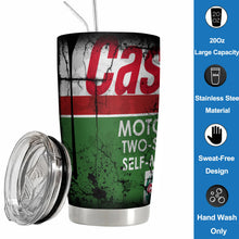 20Oz WD40 Vacuum Tumbler cup STP Engine Oil Filter Print Mug Stainless Steel DoubleWall Water Bottle with Straw and Lid Reusable