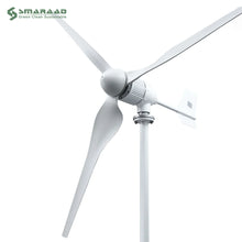 5000W 5KW Horizontal Axis Wind Turbine 24V 48V 96V Wind Generator CE Certified Free Energy Low Speed Start Off Grid for Home Use