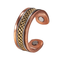 Vinterly Twisted Adjustable Ring Women Health Energy Magnetic Therapy Rose 5mm Finger Open Cuff Wedding Bands Magnets Jewelry