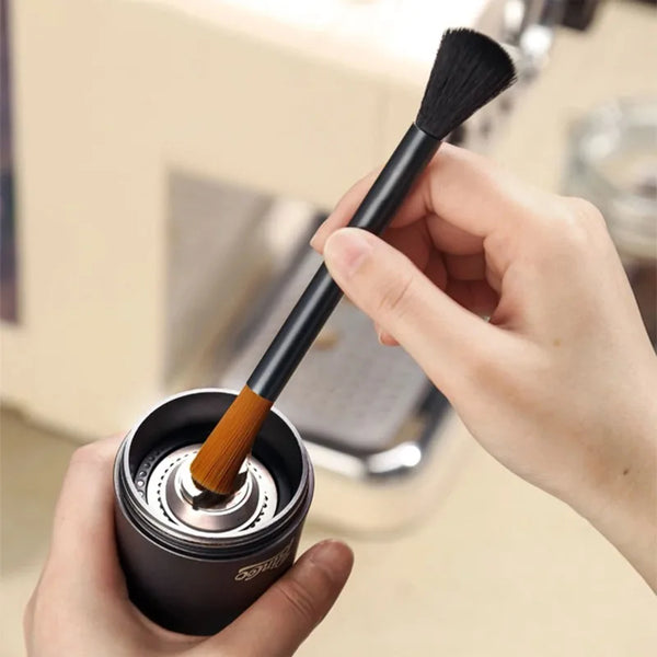 Cepillo de limpieza para barra de café, molinillo de café, cafetera semiautomática, cepillo de cerdas suaves para polvo de café, herramienta de café