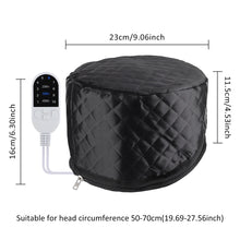 Hair Steamer Cap 220V Electric Heat Cap for Deep Conditioning Hot Oil Hair Mask Repair Damaged Hair Reduce Frizz Split Ends Home