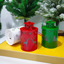 Vintage Christmas Hanging Lantern with LED Light for Home and Party Decor - image 5
