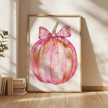 Vintage Floral Pumpkin Canvas Poster, Pink Autumn Halloween Wall Art Print - image 9