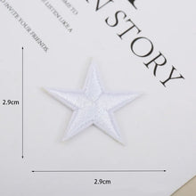 1pcs Small Star Embroidery Patches For Clothing Jeans Hat Iron on Sticker Love Appliques Stripes Garment Sewing Supplies